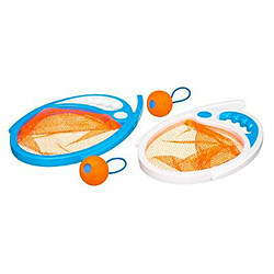 Jeu Filet Attrape Balles 28cm Orange & Bleu