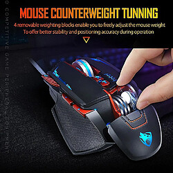 Universal V9 USB Wired Programmable Gaming Mouse 3200DPI Backlight réglable 8 Bouton personnalisé Mécanique pas cher