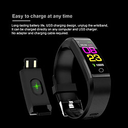 NC Montre connectée Smartwatch Waterproof Cardio/Podomètre/Sport/Android