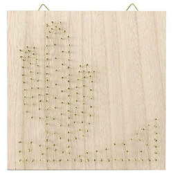 Graines Creatives Coffret cadre en bois String Art 22 x 22 cm - Cactus