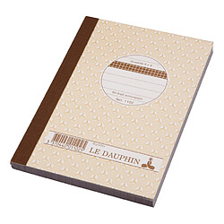 Carnet Manifold Le Dauphin autocopiant 10,5 x 14,8 cm 50 pages double exemplaires