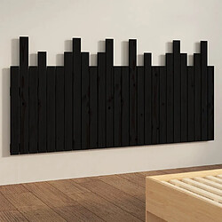 Avis vidaXL Tête de lit murale Noir 166x3x80 cm Bois massif de pin