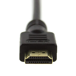 Seki 85062 Câble HDMI, 2.0 (UHD) Ultra HD 4 K 3D avec Ethernet, 1 m, Noir