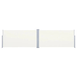 vidaXL Auvent latéral rétractable Crème 160x600 cm