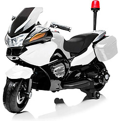 Moto Police ATAA 12v Blanc