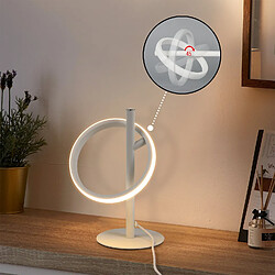 ZMH LED Table Lamp White Whonzimmer Modern Ring Rotatable Table Lamp