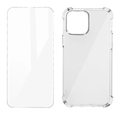 Avizar Pack Protection iPhone 13 Pro Coque Souple et Verre Trempé Transparent