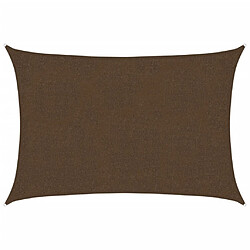 vidaXL Voile d'ombrage 160 g/m² Marron 2x3 m PEHD