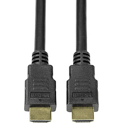 Avis LogiLink CH0080 Câble HDMI ultra haute vitesse pour résolutions jusqu'à 10 K (8 K @ 60 Hz et 4 K @ 120 Hz) avec jusqu'à 48 Gbps, 3D Dynamic HDR/eARC/ALLM/QFT/QMS/VRR/Deep Color, 5 m, noir