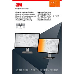 3M Filtre de confidentialité Gold pour moniteur panoramique 24""