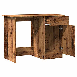 Acheter vidaXL Bureau vieux bois 100x50x76 cm bois d'ingénierie