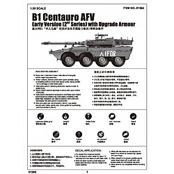 Trumpeter Maquette Véhicule B1 Centauro Afv Early Version (2nd Series) With Upgrade Armour