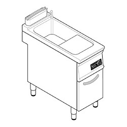 Cuiseur a Pates professionnel électrique 1 cuve 4 GN 1/6 - Tecnoinox