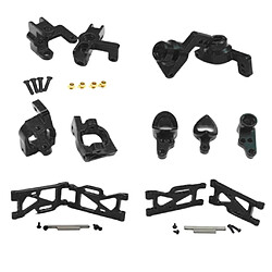 6 Pièces 1/14 échelle RC Voiture Pièces De Rechange Ensemble Pour 1/14 Wltoys 144001 Noir pas cher