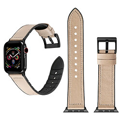 Wewoo Bracelet en acier inoxydable couleur TPU + pour Apple Watch séries 3 et 2 et 1 42 mm Gris