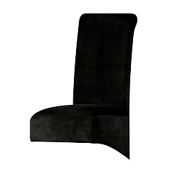 Avis Tissu De Velours Housse De Chaise Taille XL Housse De Chaise Longue De Grande Taille Noir