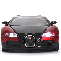 Universal Collectible en alliage moulé sous pression Modèle 1/32 Bugatti Veyron véhicule tiré en arrière Mini Classic son et luminaire jouet(Rouge)