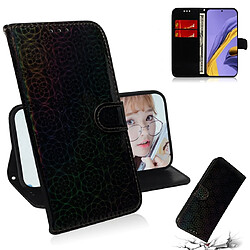 Wewoo Housse Coque Pour Galaxy A51 couleur solide boucle magnétique coloré horizontale étui en cuir PU avec titulaire et fentes cartes et portefeuille et lanière noir