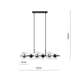 Acheter EPIKASA Suspension Rory, Noir, Acier, 95x110x29 cm