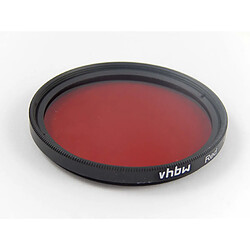 vhbw Filtre de couleur universel compatible avec les objectifs de filetage de 46mm - Filtre rouge