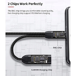 Acheter GUPBOO Adaptateur USB C JACK 3.5mm PD USB C 2IN1 NIMASO,JL157