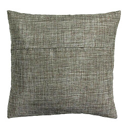 Thedecofactory LINX - Coussin effet chiné métallisé marron 40x40