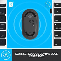 Souris sans fil - Logitech - M350 Pebble - Bluetooth - silencieuse - Noir pas cher