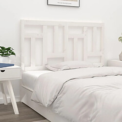 vidaXL Tête de lit Blanc 155,5x4x100 cm Bois massif de pin