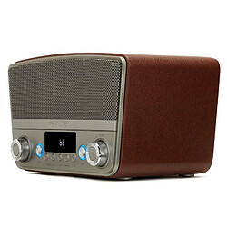 Radio Aiwa BSTU750BR 50W Haut-parleur Argenté Marron Vintage