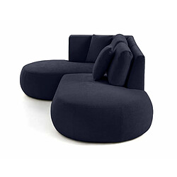 Avis Lisa Design Santorini - canapé modulable d'angle gauche + pouf - 4 places - en tissu texturé