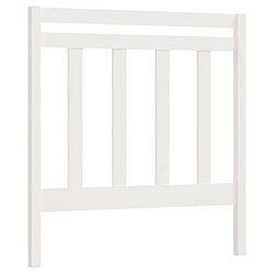 vidaXL Tête de lit Blanc 95x4x100 cm Bois massif de pin