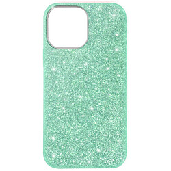 Avizar Coque iPhone 13 Pro Paillette Amovible Silicone Semi-rigide vert