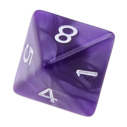 Dés polyédriques 10 pcs D8 - Violet pas cher