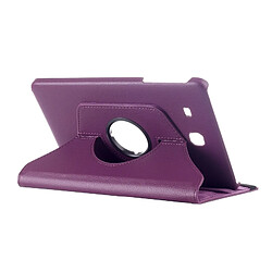 Acheter Wewoo Housse Étui Violet pour Samsung Galaxy Tab E 9.6 Litchi Texture en cuir de rotation de 360 degrés avec support multifonctionnel