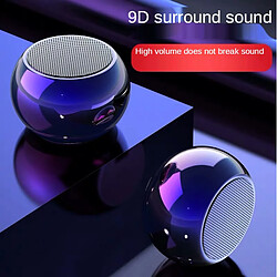 Universal Subwoofer Mini Bluetooth Portable Speaker True Wireless Puissant Stéréo Basse Grande Capacité Portable Home Speaker Outdoor | Portable Speaker (Purple)