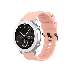 Wewoo Bracelet pour montre connectée de remplacement de Smartwatch en silicone Amazfit GTRtaille 20 mm rose clair