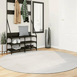 vidaXL Tapis IZA poils courts style scandinave crème Ø 200 cm