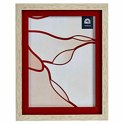 Gift Decor Cadre photo 16515 Rouge Marron 18,8 x 2 x 24 cm Verre Bois Plastique