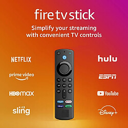 GUPBOO L5B83G convient à trois générations de télécommande Amazon Amazon Fire TV Stick 4K Max