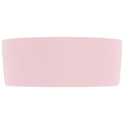 Avis vidaXL Lavabo rond de luxe Rose mat 40x15 cm Céramique