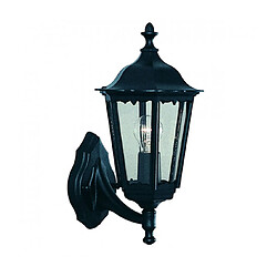 Searchlight Applique Alex 45 cm, en aluminium noir et verre