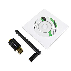 EDUP 802.11n 300Mbps Dongle WiFi Adaptateur WiFi USB sans fil 2dBi Carte réseau USB Récepteur WiFi 2.4Ghz Adaptateur Wi-Fi USB sans fil pas cher