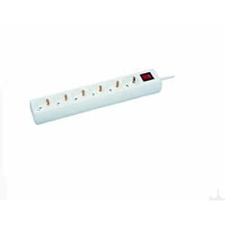 Disney 6-way Schuko Socket 5M White With ON/OF switch and child protection