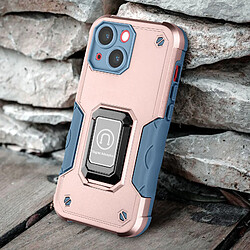 Avizar Coque iPhone 14 Antichoc Hybride avec Anneau Support Magnétique Rose Gold pas cher