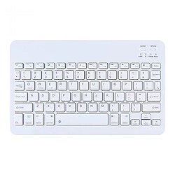 General Clavier Bluetooth, mini clavier sans fil portable ultra fin rechargeable pour Apple iPad iPhone Samsung tablette téléphone Smartphone iOS Android Windows(11,8 pouces blanc)