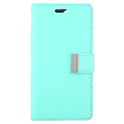 Wewoo Coque Pour iPhone 11 Pro MERCURE RICH DIARY Étui en cuir à rabat Texture avec fente porte-cartes et portefeuille Vert menthe