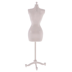 Avis 2pcs Porte-manteau Modèle Porte-vêtements Mannequin Buste de Couture Support Display pour Poupées Dolls