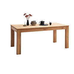 Acheter Pegane Table à manger, table de repas extensible coloris chêne sauvage - Longueur 180-260 x Hauteur 77 x Profondeur 90 cm