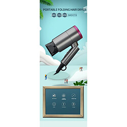 Universal Tuyère pour sèche-cheveux professionnelle max. Ions négatifs pliés thermique et froide à température constante de 1800 W(Gris) pas cher