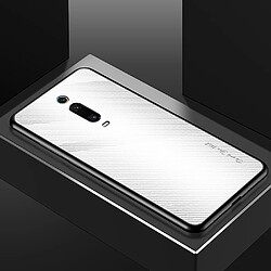 Wewoo Coque Pour Xiaomi Redmi K20 / K20 Pro / 9T étui de protection en verre dégradé de texture blanc